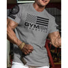 Men Gym Sportswear Muscle T-Shirt Top Fashion Gym Short Sleeve Outdoor Male Fitness Training Sports T-Shirts Casual Menswear