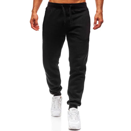 Men's Athletic Trainning Joggers Casual Loose Fit Sweatpants Spring Fall Fleece Lined Pants Elastic Waist Drawstring Trousers