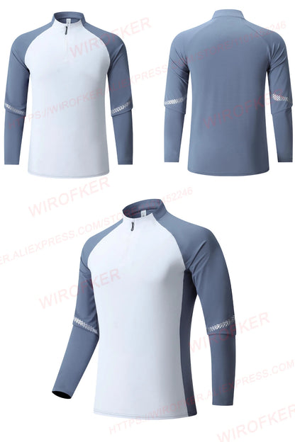 Athletic Pullovers Sport Shirt Men Fitness Training Tops Gym Casual Running Long Sleeve Male Outerwear Jogging Sport Clothing