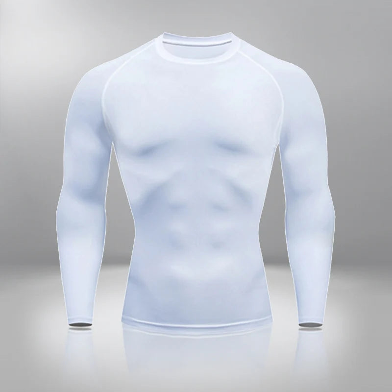 Gym Tight Training Clothing Workout Jogging Sports Set Fitness Men's Compression Thermal Underwear Top Trousers Sportswear