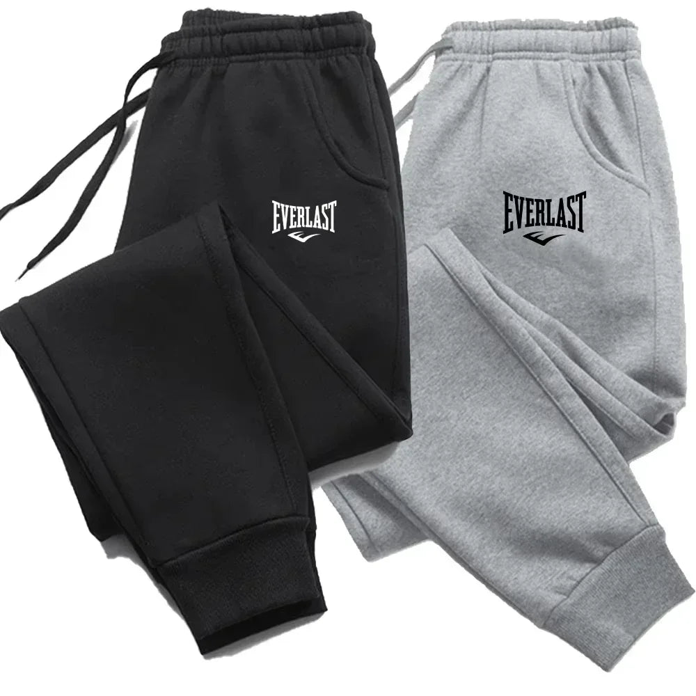 Fitness Gym Breathable Pants New Printed Pants EVERLAST Men Women Running Pants Joggers Sweatpant Sport Casual Trousers S-3XL