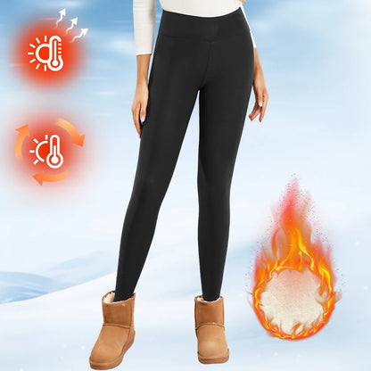 Fleece-Lined High Waist Leggings – Crossover, Flare & Pocket Styles