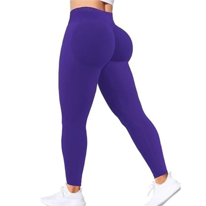 Gym Seamless Women Solid Waist Yoga Pants Three-section Waist Sexy Hip-lifting Tight Sports Pants Fitness Exercise Yoga Pants