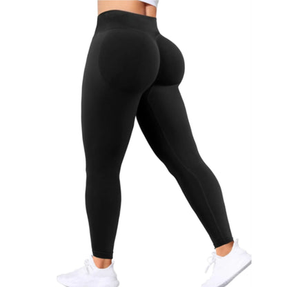 Gym Seamless Women Solid Waist Yoga Pants Three-section Waist Sexy Hip-lifting Tight Sports Pants Fitness Exercise Yoga Pants