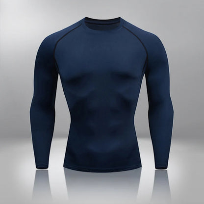 Gym Tight Training Clothing Workout Jogging Sports Set Fitness Men's Compression Thermal Underwear Top Trousers Sportswear