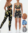 Women's Fitness Clothing Gym Sport Outfit for Woman Sweatsuit Lady Sets Womens Clothes Gym Women 2 Piece Set Outfit Sports Bra