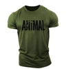 Animal Letter Minimalist Style Fashion Men's T-shirts Short Sleeve O-Neck Sportswear Oversized Gym Tops Street Men Women T Shirt