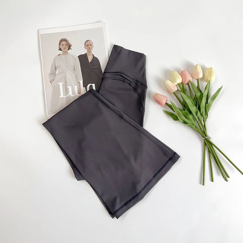 Women High Waisted Flared Yoga Pants Workout Gym Naked Feel Pilates Running Leggings Sport Trousers Comfortable Stylish Activewe