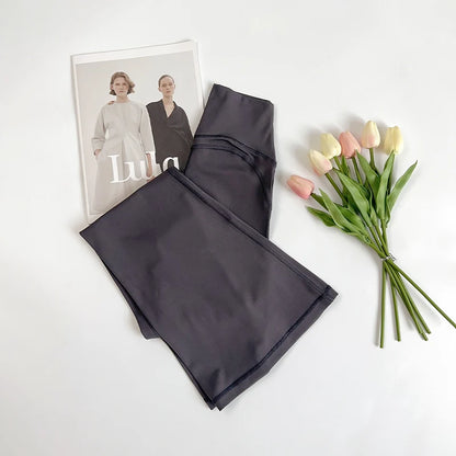 Women High Waisted Flared Yoga Pants Workout Gym Naked Feel Pilates Running Leggings Sport Trousers Comfortable Stylish Activewe