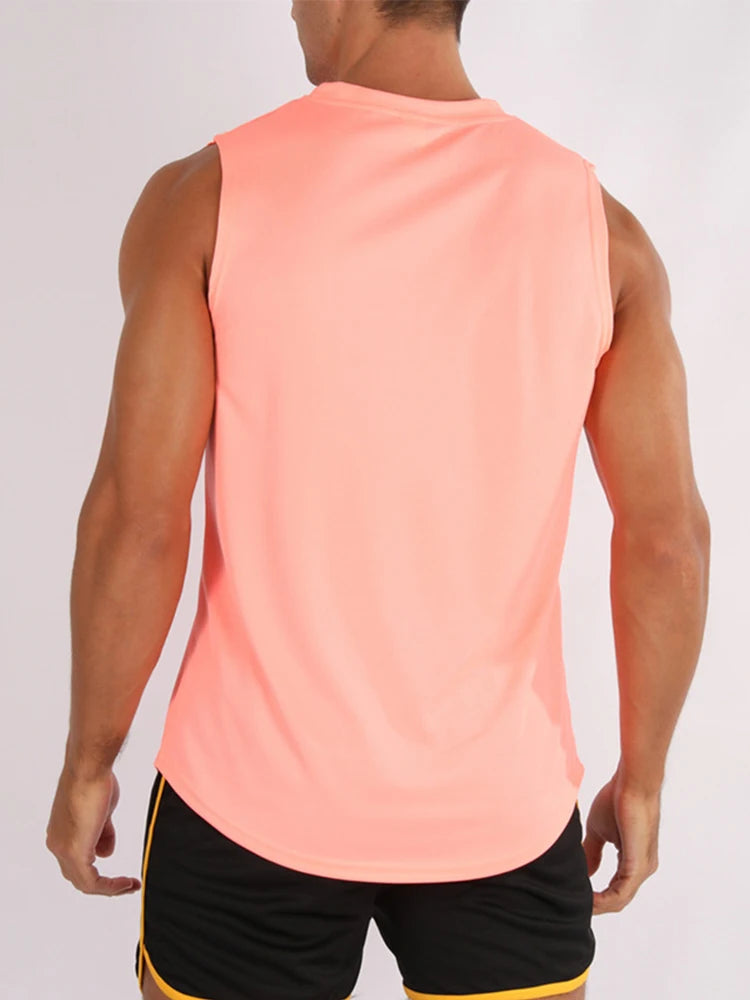 ADED Summer new Gym Vest Men Bodybuilding Sleeveless Sports Tank Top quick-drying mesh Fitness Running Tank Top men Clothes