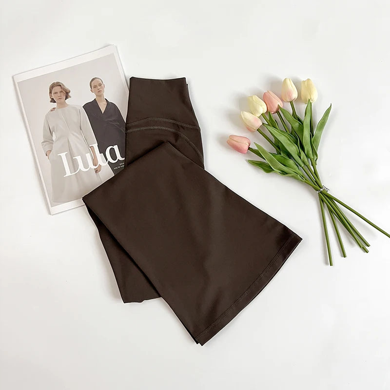 Women High Waisted Flared Yoga Pants Workout Gym Naked Feel Pilates Running Leggings Sport Trousers Comfortable Stylish Activewe