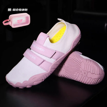 GYMOREAMER fitness hard pull squat shoes for men and women breathable non slip indoor yoga comprehensive training sports shoes