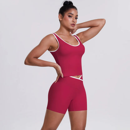 Yoga Set 2 Pieces Workout Outfits Fitness Sportswear Gym Tracksuit High Waist Leggings Sports Bra Athletic Wear Women Clothes