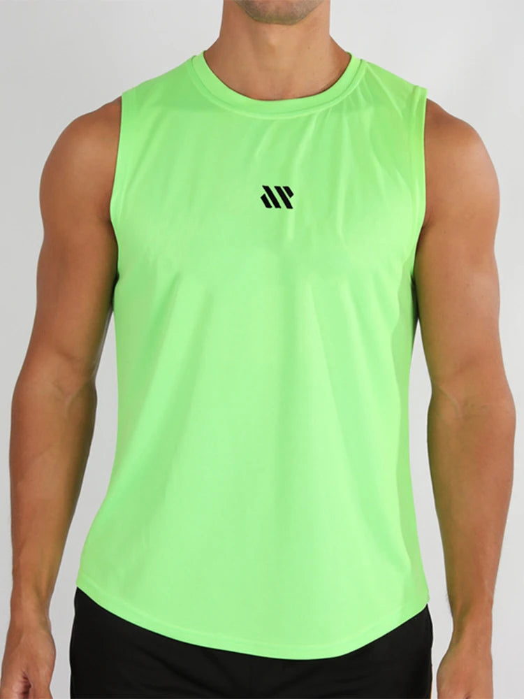 ADED Summer new Gym Vest Men Bodybuilding Sleeveless Sports Tank Top quick-drying mesh Fitness Running Tank Top men Clothes