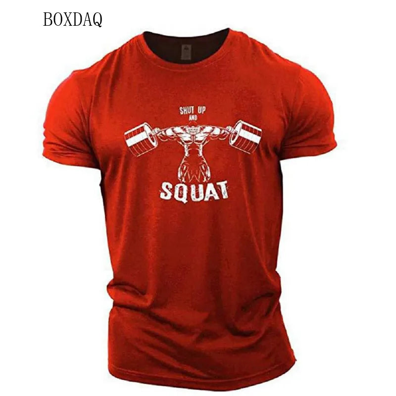 Muscle Men's Gym Outwork T-shirts Short Sleeve 3D Printed Man Sporty Exercise Casual Tops 6XL Plus Size Fitness Tees Clothing