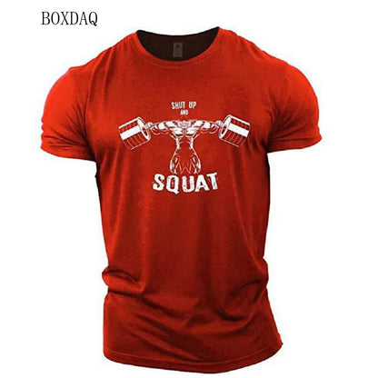 Muscle Men's Gym Outwork T-shirts Short Sleeve 3D Printed Man Sporty Exercise Casual Tops 6XL Plus Size Fitness Tees Clothing