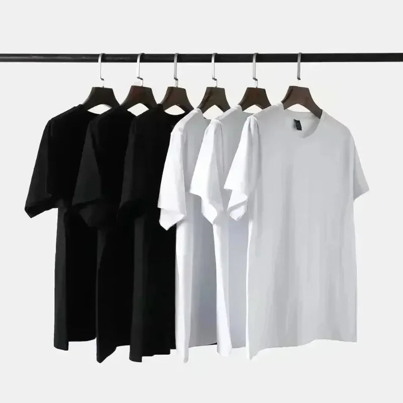 2025 New Cotton Loose Short Sleeve Male Fitness Training Large Size Sweat Absorption Oversize Sports Bodybuilding Half Sleeve