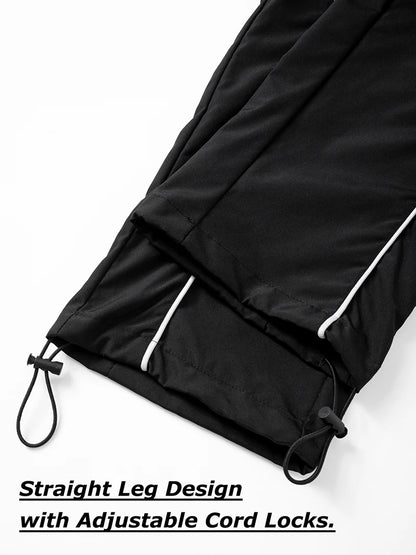 Womens Athleisure Pants with Adjustable Cord Locks Gym Workout Running Trousers with Side Pockets Athletic Quick-Dry Sweatpants