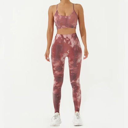 Women's Fitness Clothing Gym Sport Outfit for Woman Sweatsuit Lady Sets Womens Clothes Gym Women 2 Piece Set Outfit Sports Bra