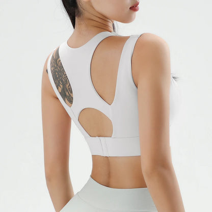 Women's Gym Fitness Underwear Gathering Shockproof Bra Outdoor Sportswear Breathable Yoga Bra Training Clothes Tops