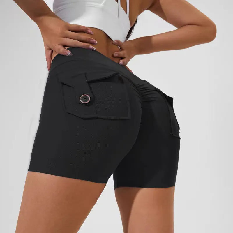 2026 Gym Leggings Women Pocket Bum High Waist Yoga Pants Shorts Tights Scrunch Booty Workout Legging Naked Active Wear XP89