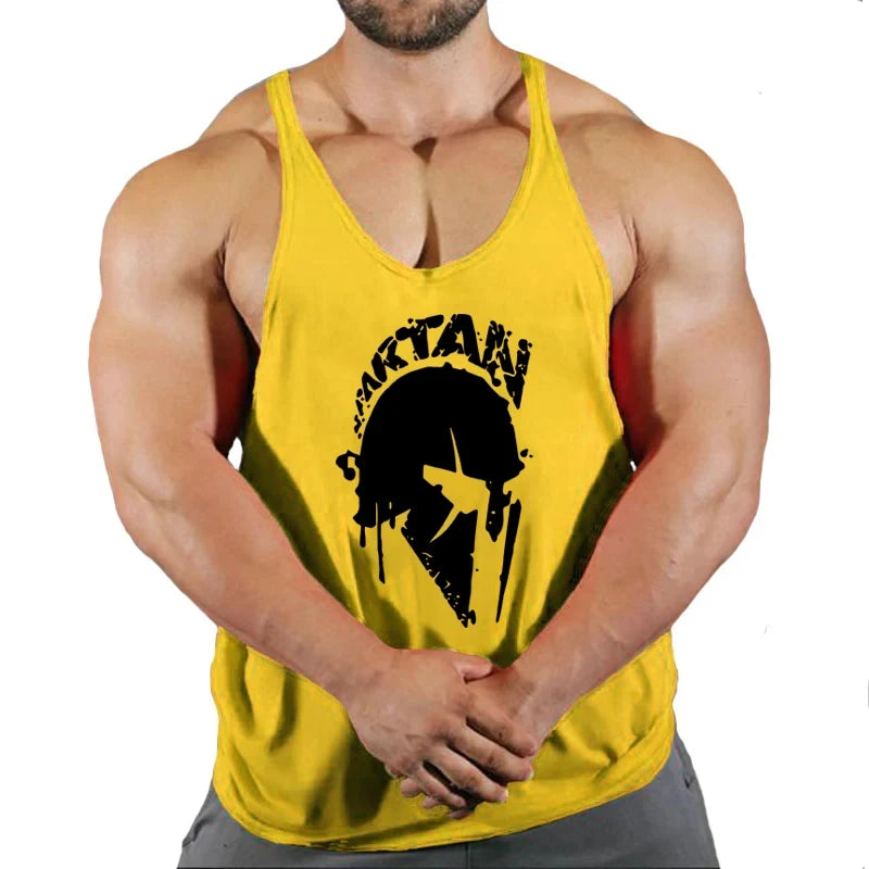Gym Man Workout Bodybuilding Shirt Men Singlets Stringer Undershirt Vests Tank Top Vest Men's Brand Clothes Clothing Muscle Gyms