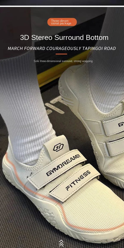 GYMOREAMER fitness hard pull squat shoes for men and women breathable non slip indoor yoga comprehensive training sports shoes