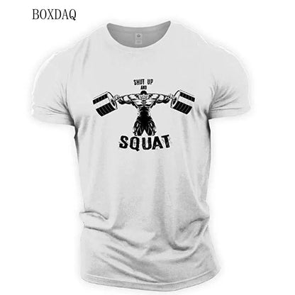 Muscle Men's Gym Outwork T-shirts Short Sleeve 3D Printed Man Sporty Exercise Casual Tops 6XL Plus Size Fitness Tees Clothing