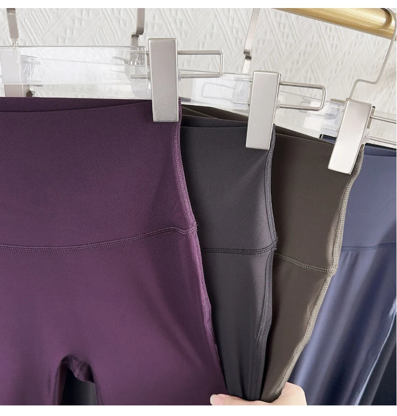 Women High Waisted Flared Yoga Pants Workout Gym Naked Feel Pilates Running Leggings Sport Trousers Comfortable Stylish Activewe