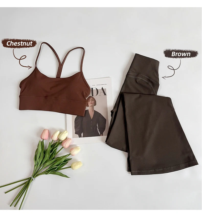 Women High Waisted Flared Yoga Pants Workout Gym Naked Feel Pilates Running Leggings Sport Trousers Comfortable Stylish Activewe