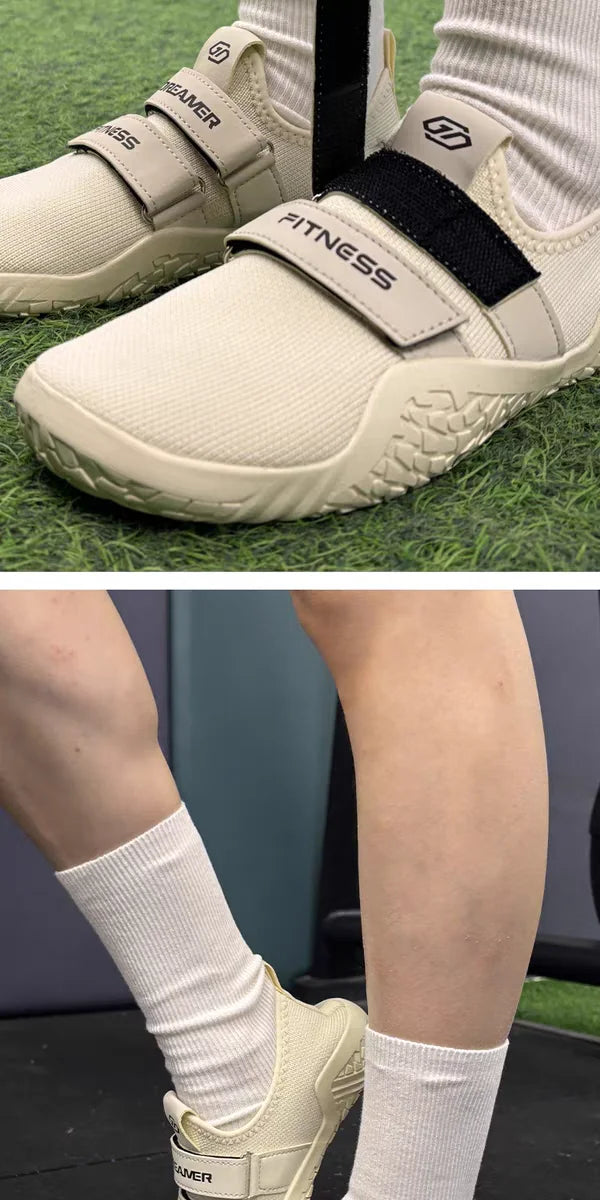 GYMOREAMER fitness hard pull squat shoes for men and women breathable non slip indoor yoga comprehensive training sports shoes