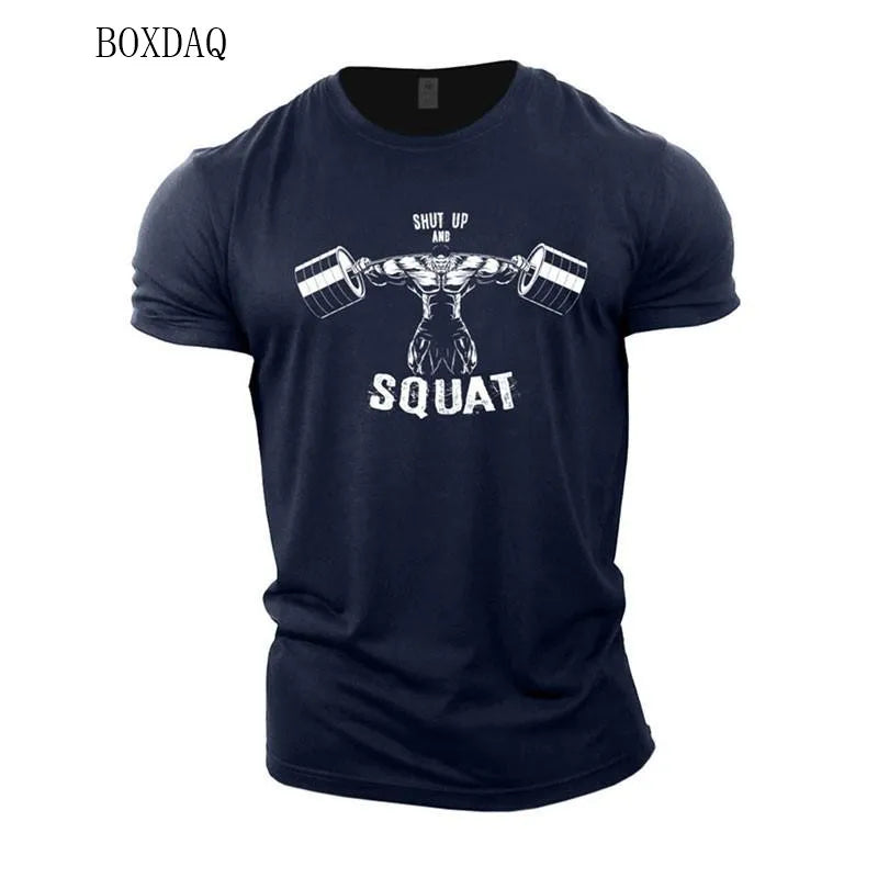 Muscle Men's Gym Outwork T-shirts Short Sleeve 3D Printed Man Sporty Exercise Casual Tops 6XL Plus Size Fitness Tees Clothing