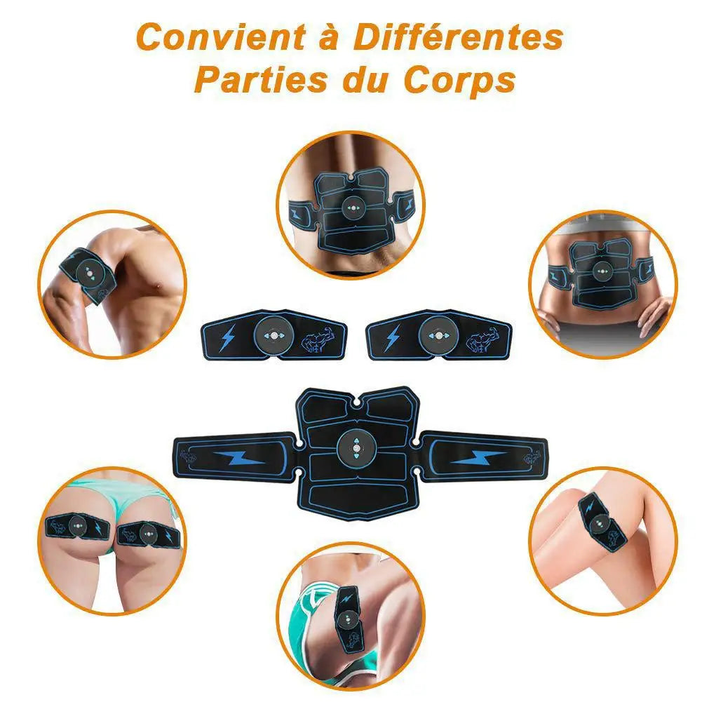 Eletroestimulador EMS Abdominal Muscle Stimulator Electric Massager Electrostimulation Hip Trainer Home Gym Fitness Equipment