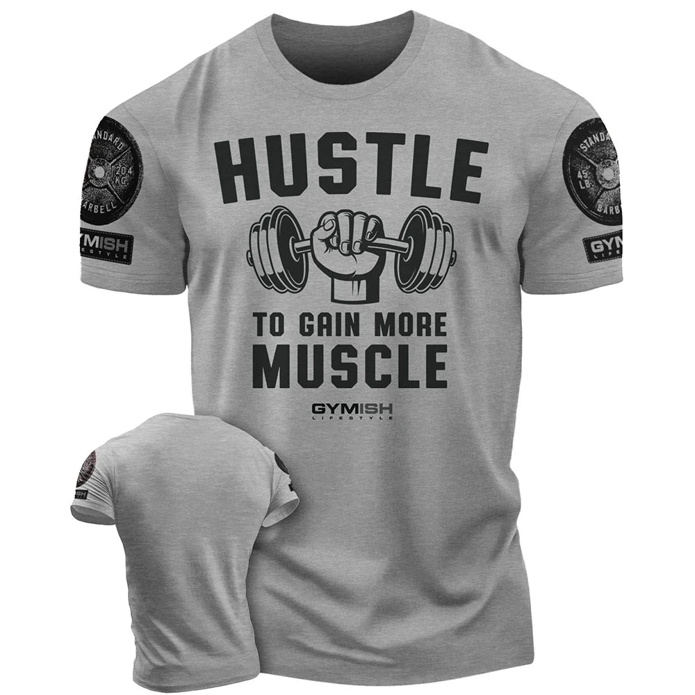 Men Gym Sportswear Muscle T-Shirt Top Fashion Gym Short Sleeve Outdoor Male Fitness Training Sports T-Shirts Casual Menswear