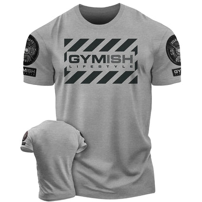 Men Gym Sportswear Muscle T-Shirt Top Fashion Gym Short Sleeve Outdoor Male Fitness Training Sports T-Shirts Casual Menswear