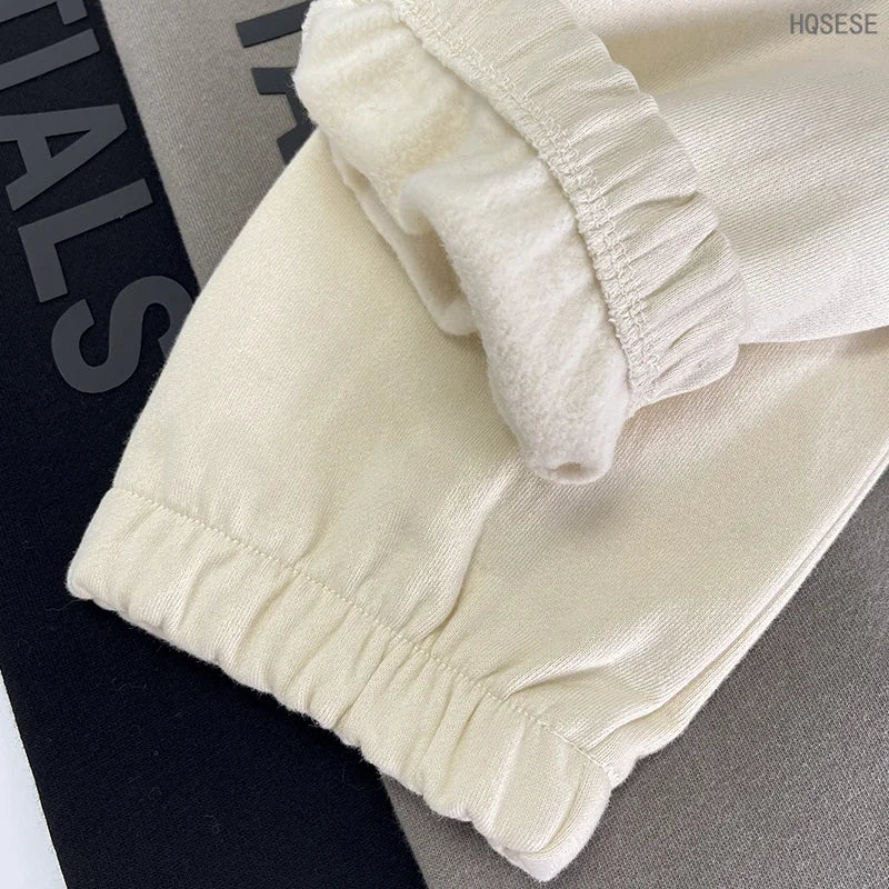 Essentials New Fashion Sweatpants Rubber Letter Logo Jogging Pants High Street Hip Hop Loose Unisex 100% Cotton Sweatpants