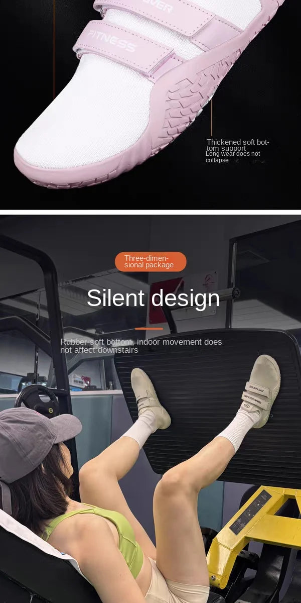 GYMOREAMER fitness hard pull squat shoes for men and women breathable non slip indoor yoga comprehensive training sports shoes