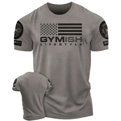 Men Gym Sportswear Muscle T-Shirt Top Fashion Gym Short Sleeve Outdoor Male Fitness Training Sports T-Shirts Casual Menswear