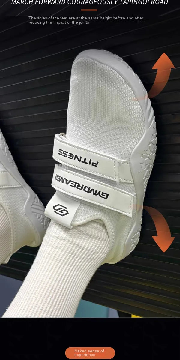 GYMOREAMER fitness hard pull squat shoes for men and women breathable non slip indoor yoga comprehensive training sports shoes