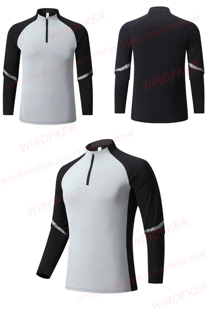 Athletic Pullovers Sport Shirt Men Fitness Training Tops Gym Casual Running Long Sleeve Male Outerwear Jogging Sport Clothing