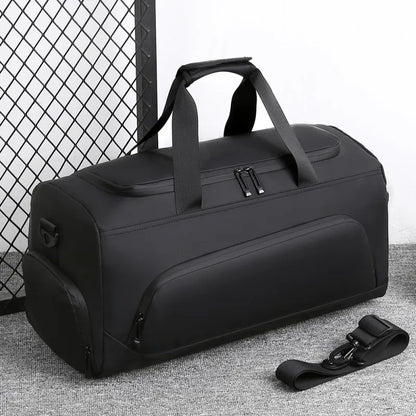 Sports Gym Bag, Large Capacity Handbag,Portable Travel Duffel Bag, Multi-compartment with Shoes Storage,Perfect for Vacation,Gym
