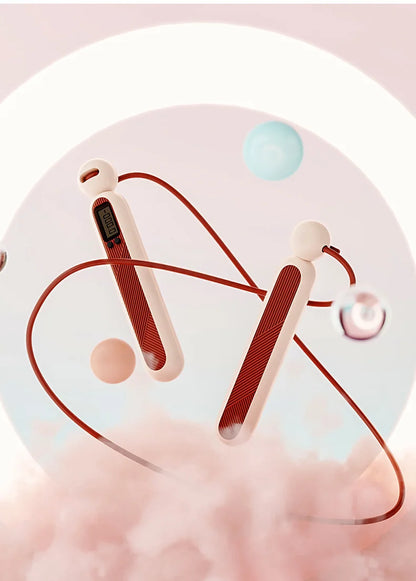 Cordless Electronic Skipping Rope Speed Skipping Counter Gym Fitness Skipping Rope Anti-slip Smart Skipping Rope with LCD Screen