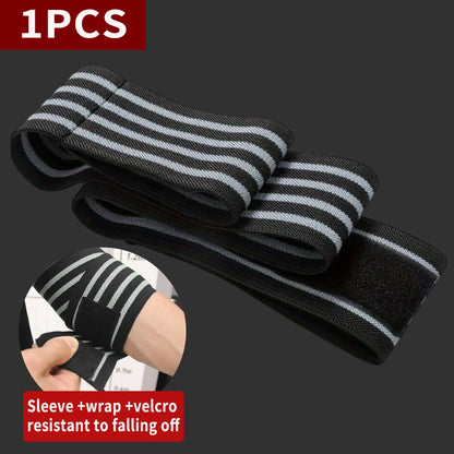 Adjustable Elbow Support Brace for Weightlifting – Compression Wrap with Straps for Gym Training, Arm Fatigue Relief, and Joint