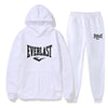 Men's EVERLAST Sportswear Fitness Gym Clothing Running Set Sportswear Straps Autumn_Winter Hoodie Set New Style clothes for men