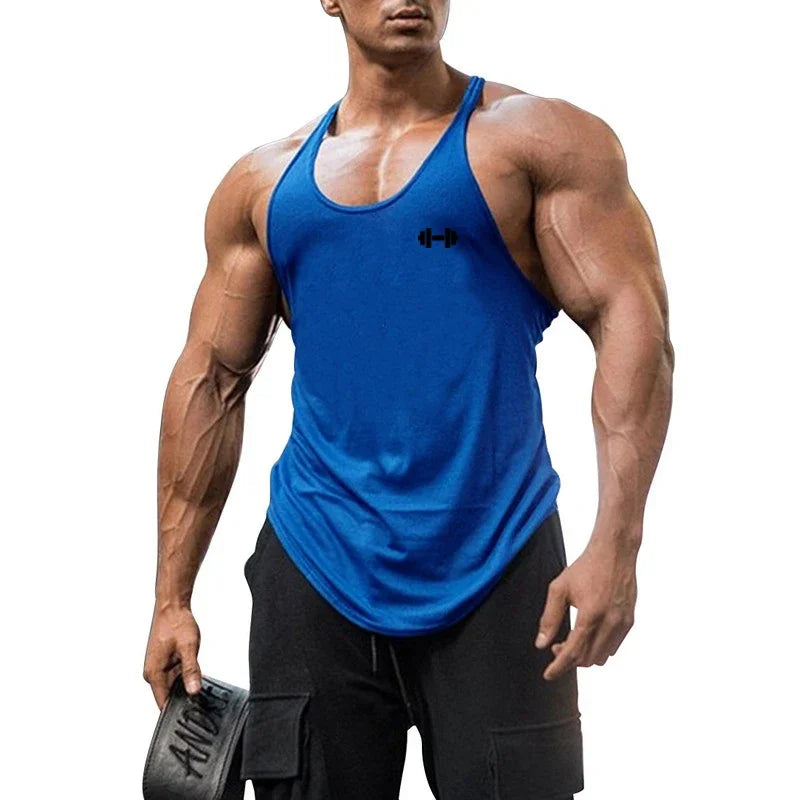 New Gym Apparel Fashion Muscle Running Cool Singlets Men‘s Wear Keep Fit Workout Tank Top Fitness Casual Sleeveless Vest