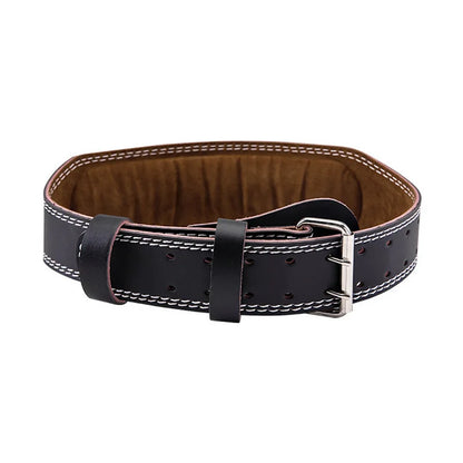 Leather Fitness Weight Lifting Belt for Women With Padded Lumbar Support for Power Lifting Workout & Squats Exercise