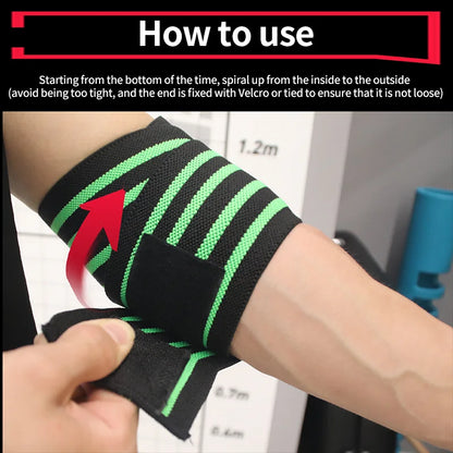 Adjustable Elbow Support Brace for Weightlifting – Compression Wrap with Straps for Gym Training, Arm Fatigue Relief, and Joint