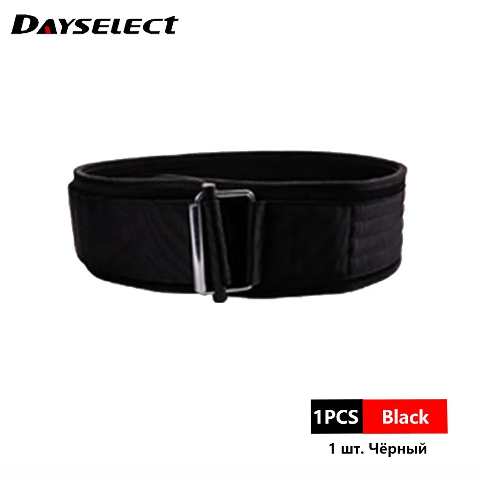 Self-locking Buckle Weightlifting Belt Fitness Adjustable Nylon Gym Workout Belts Deadlifting Squatting Lifting Back Support