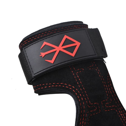 Lifting Wrist Strap, Double Leather Weightlifting Wrist Straps for Gym Strength Training, Neoprene Padded Wrist Wraps - for Men