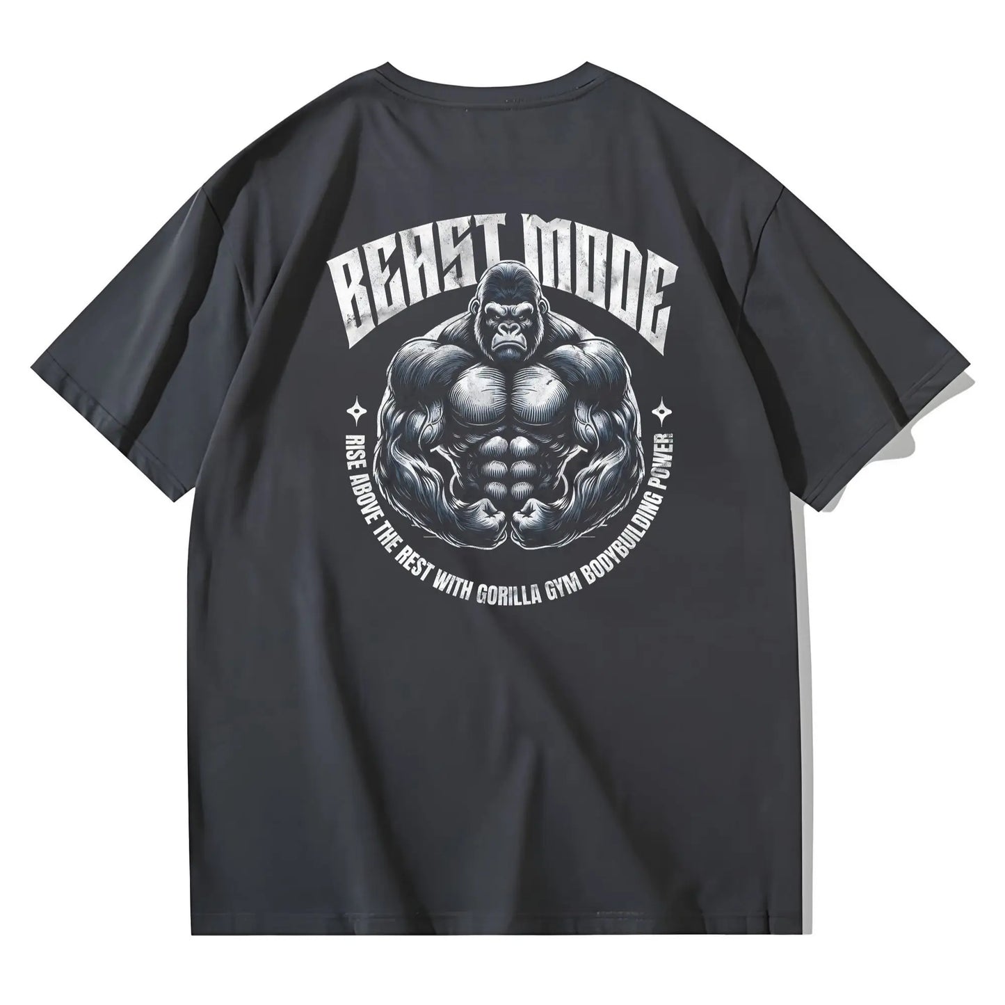 Gorilla Printed Short-sleeved T-shirt Men's Summer Trendy Brand Men's and Women's Same Half-sleeved T-shirt Gym Wear Casual Top